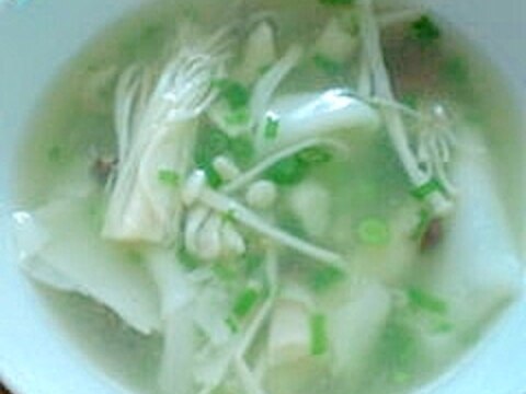 ワンタン風スープ